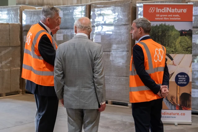 His Majesty The King visits IndiNature's manufacturing facility in Jedburgh