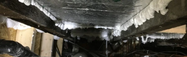 Foil-faced insulation boards with expanding foam