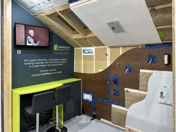 Ecological Building Systems' retrofit & new build stand at the National Self-Build and Renovation Centre, Swindon