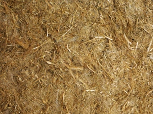 Close up of grass fibres used in Gramitherm Grass Insulation.