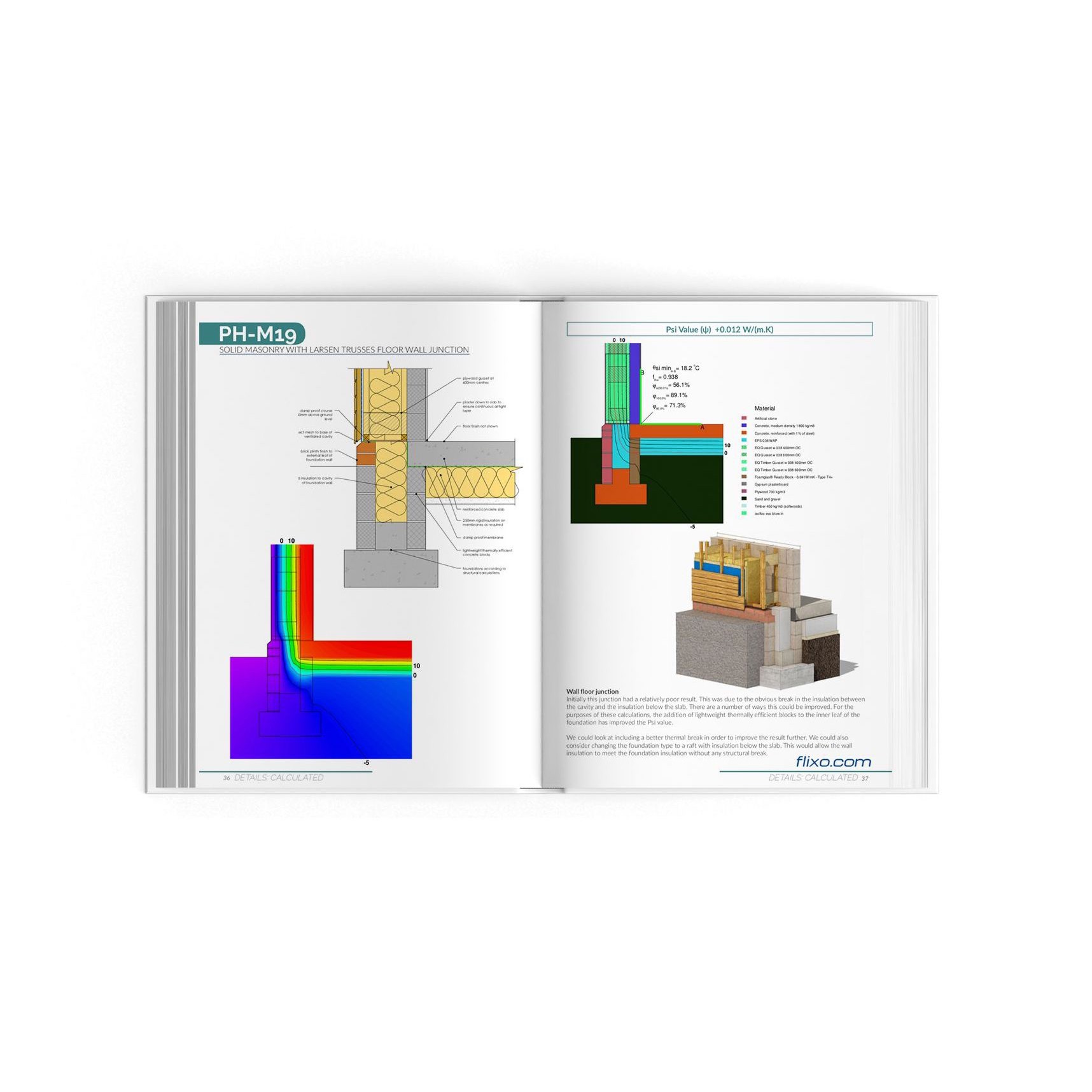 Page sample: Solid masonry with larsen trusses floor wall junction