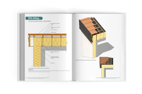 Page sample: Pitched concrete roof - verge detail