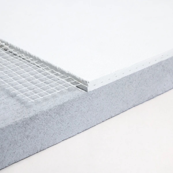 Clima Redboard Pro sample with finishing plaster and embedded mesh