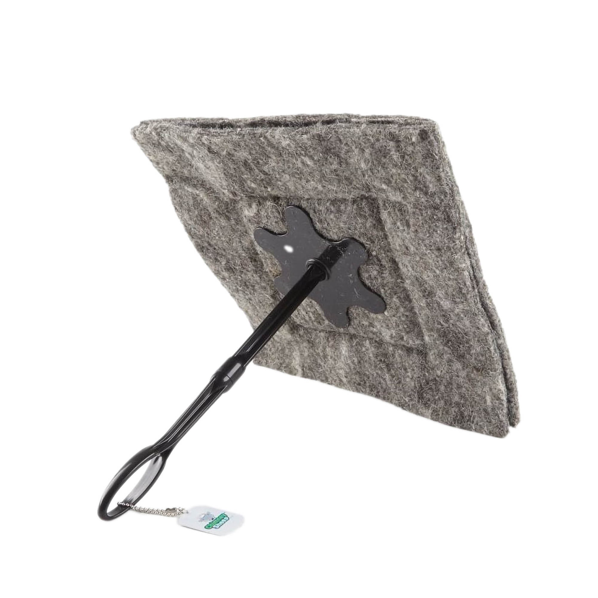 Chimney Sheep Square 13"x13" Draught Excluder with extension poles attached