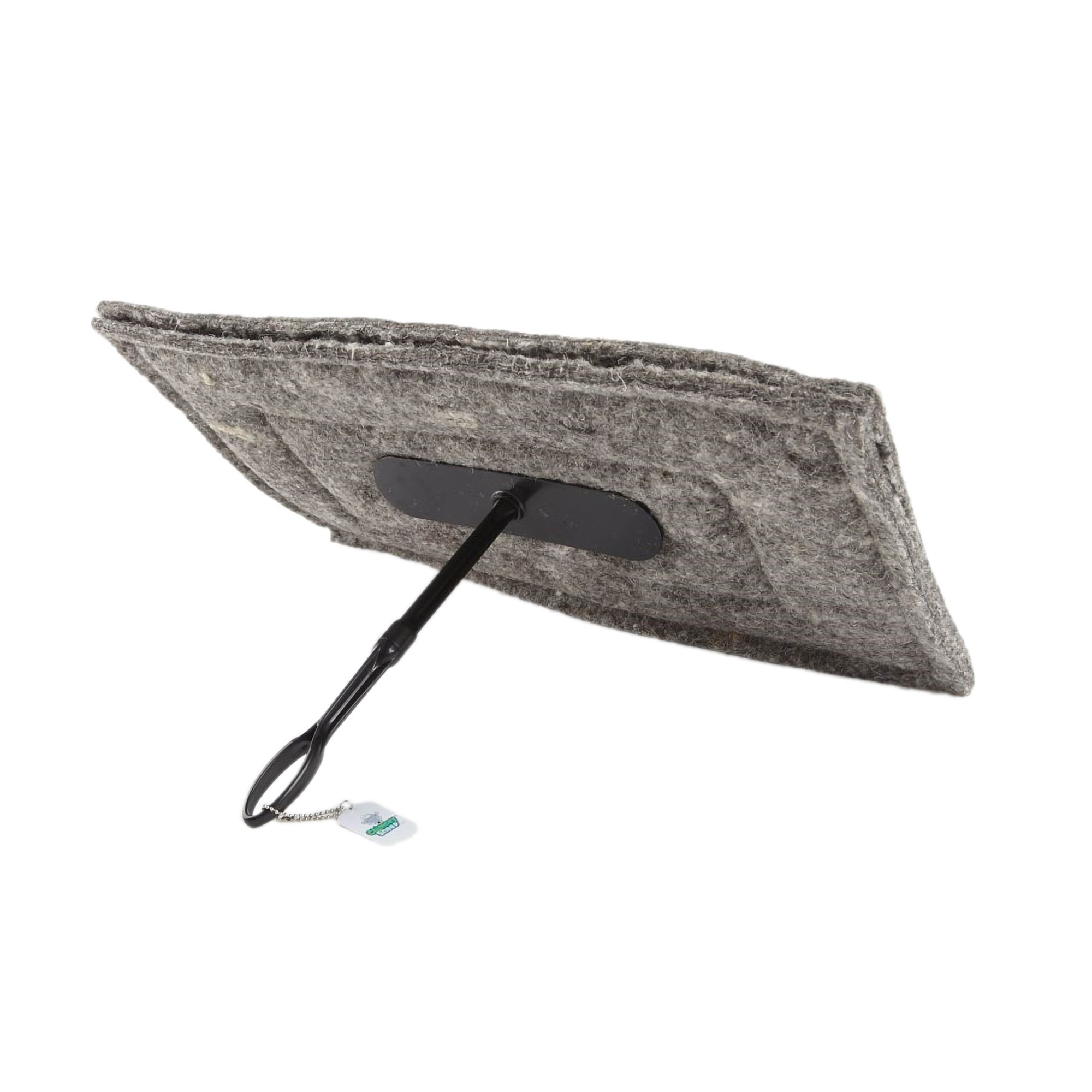 Chimney Sheep Oblong 24"x14" Draught Excluder with extension pole attached