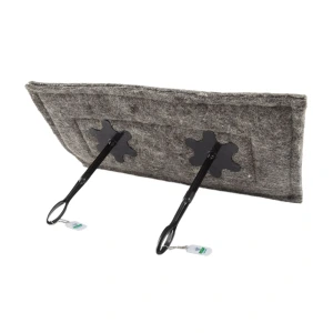 Chimney Sheep Oblong 28"x14" Draught Excluder with extension poles attached