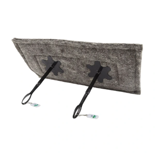 Chimney Sheep Oblong 28"x14" Draught Excluder with extension poles attached