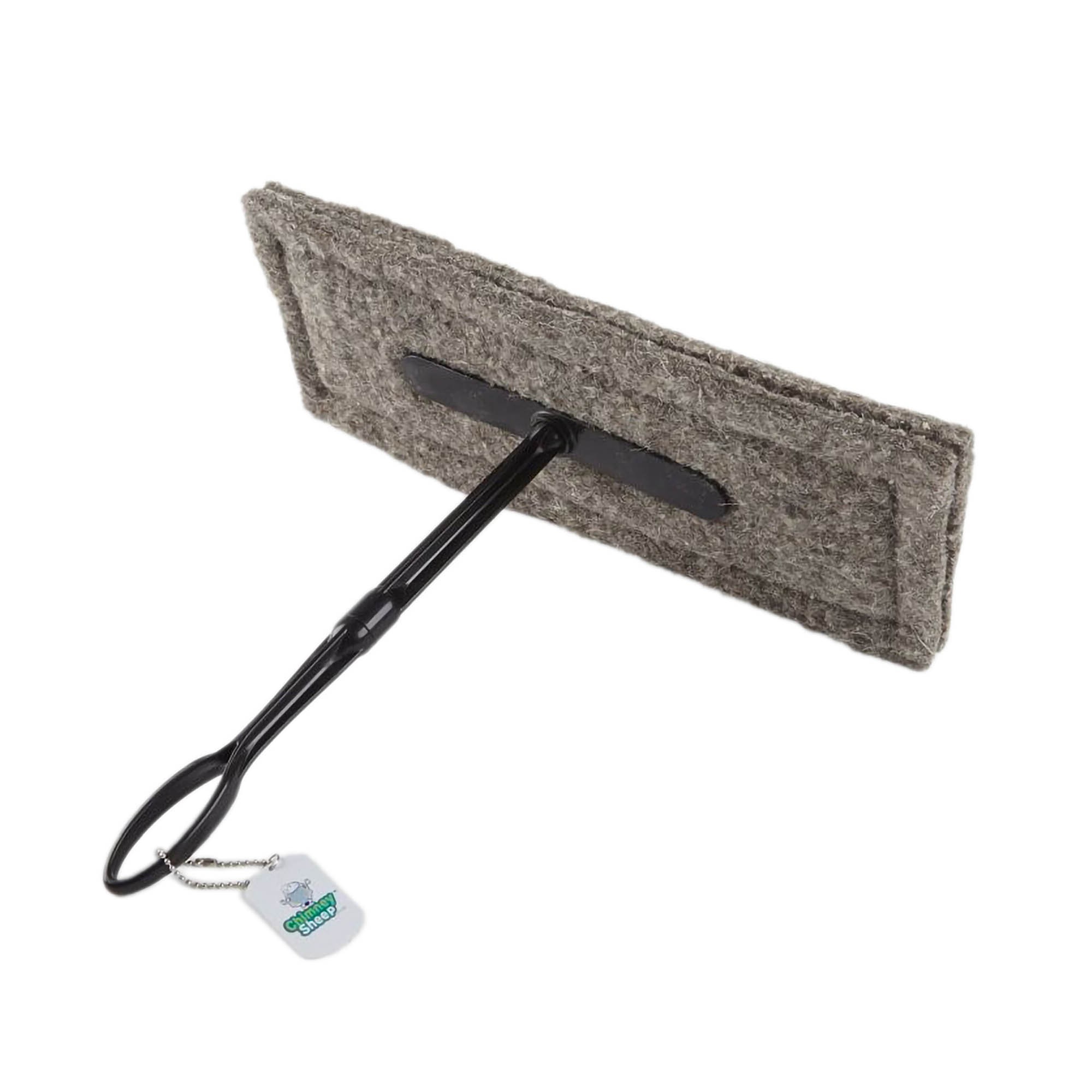 Chimney Sheep Oblong 16"x6" Draught Excluder with extension pole attached