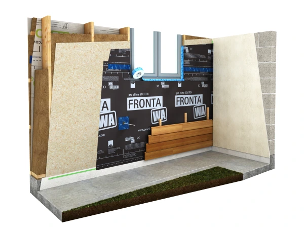 External Timber frame wall build-up using Elka