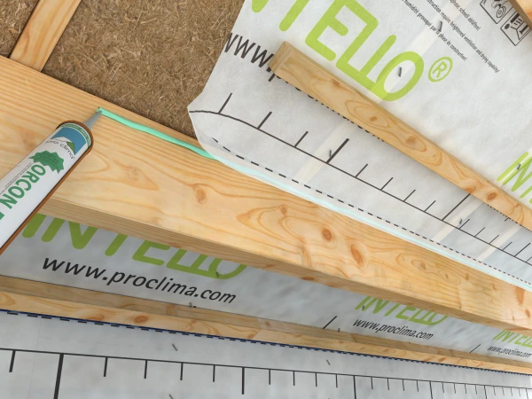 Orcon F sealing Intello Plus to timber