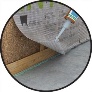 Orcon F applied in a continuous  bead