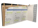 Intello Plus applied to timber frame wall internally Intello Plus applied to timber frame wall internally