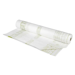This membrane is folded in half then rolled up