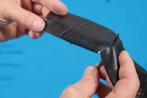 The butyl tape Naideck self seals around nail penetrations