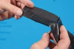 The butyl tape Naideck self seals around nail penetrations The butyl tape Naideck self seals around nail penetrations