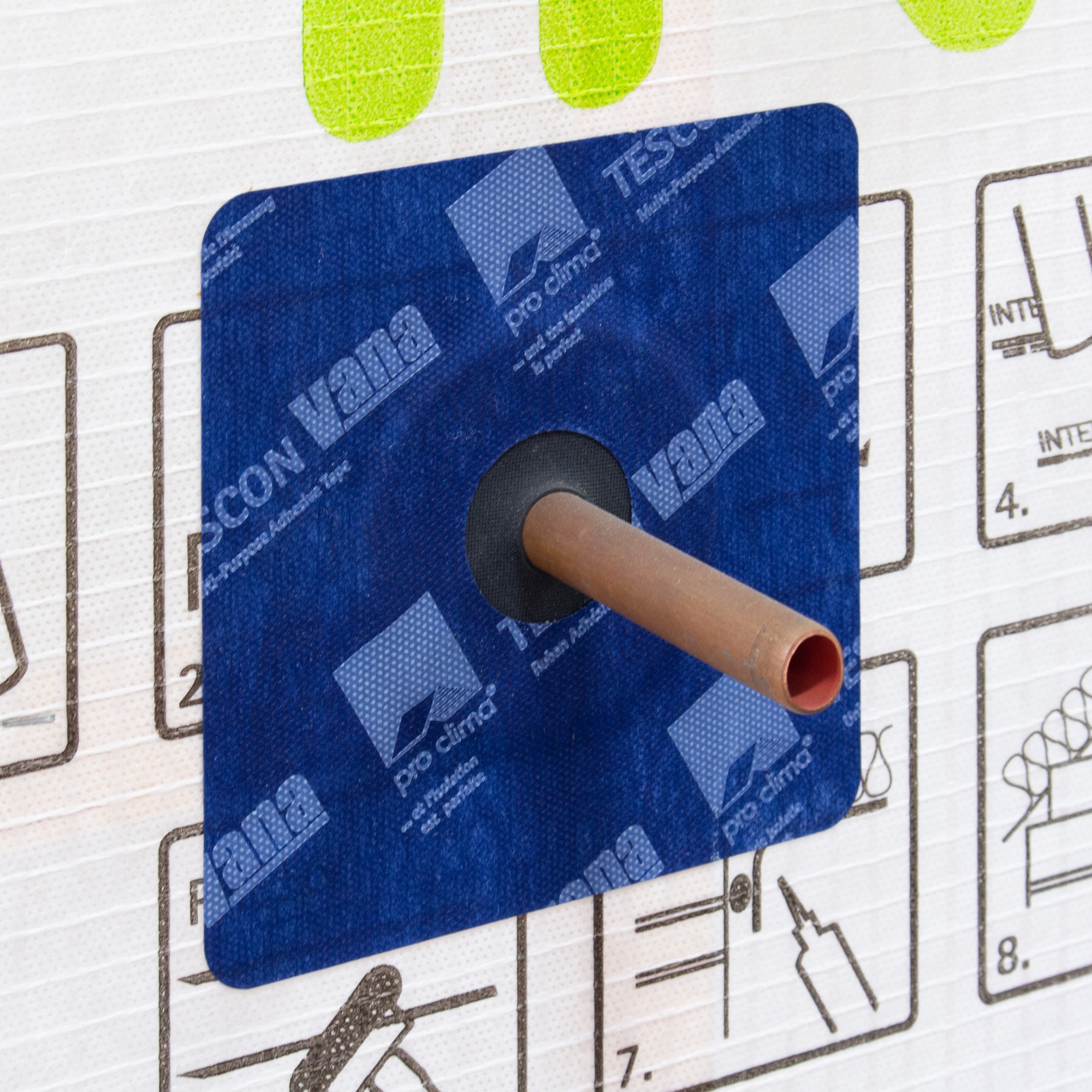 Roflex 20 pipe grommet self-adhesive patch