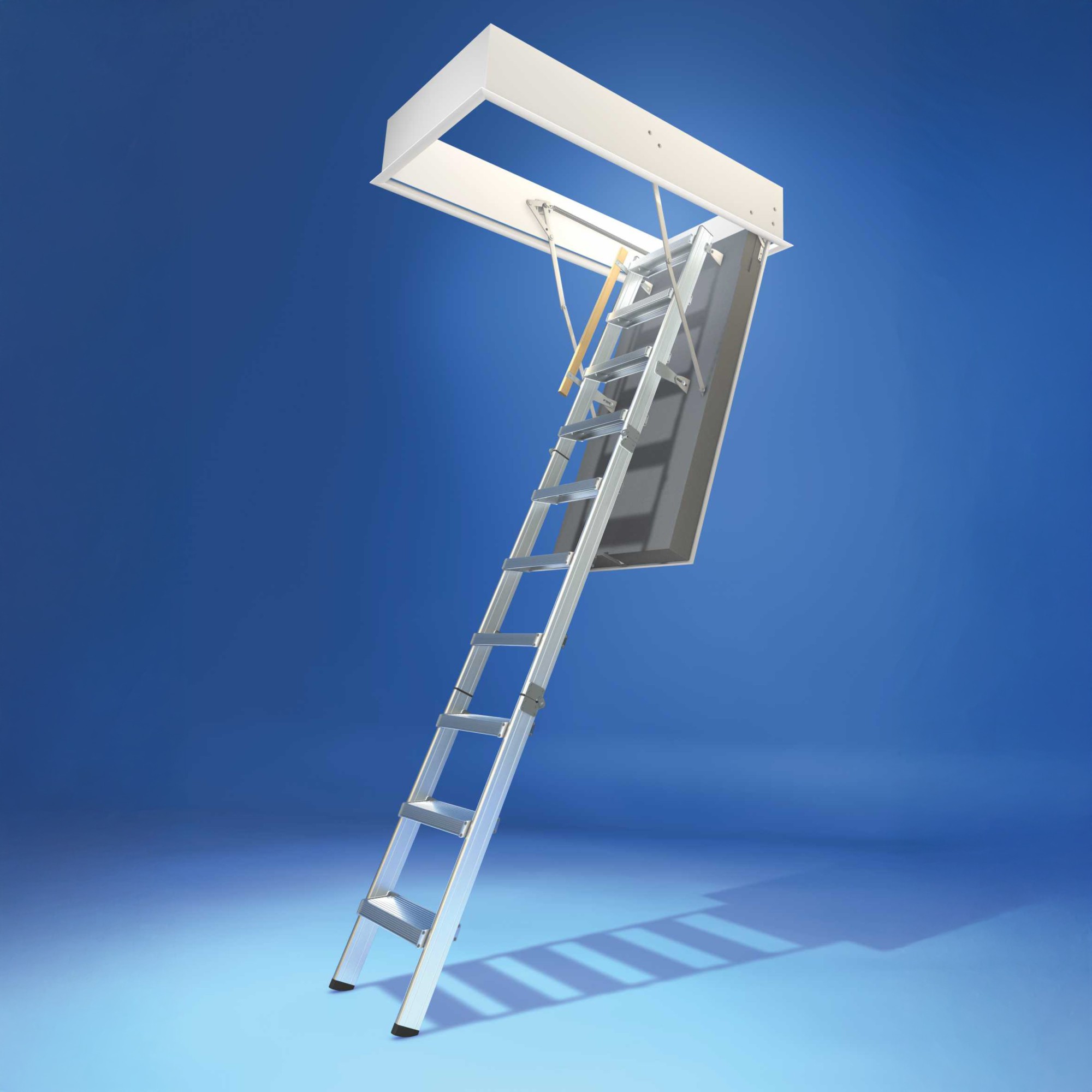 Wellhöfer AluDrei Attic Hatch with handrail