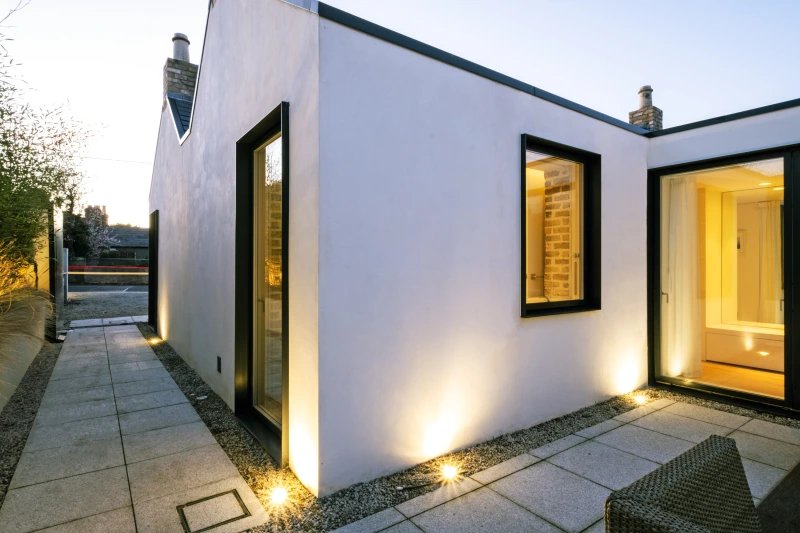 Corner view of a cottage in Beaumont, Dublin, following application of Diasen Diathonite Thermactive externally