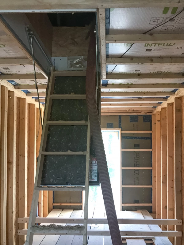 Wellhofer attic hatch accessing roof space