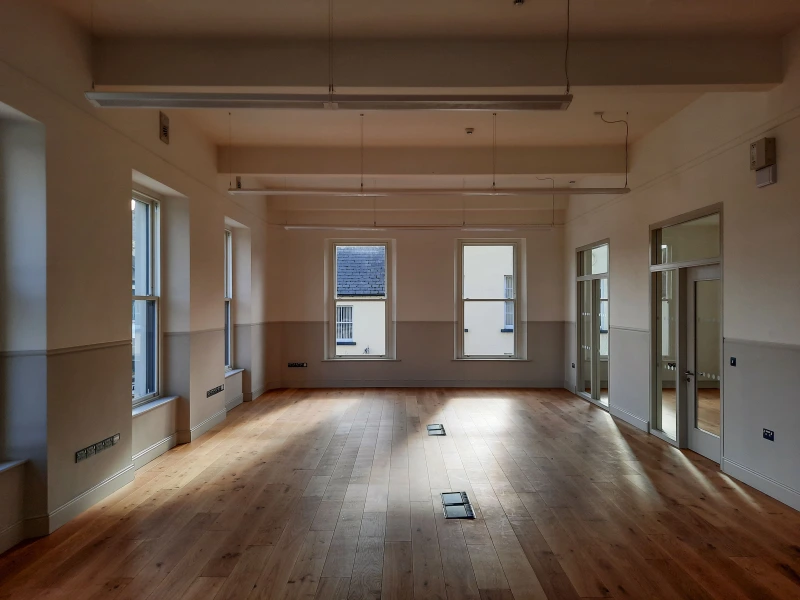 An internal view of one of the offices in Enniscorthy Market House