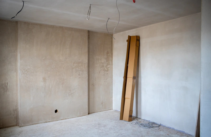 Room finished with Lime Green Solo plaster