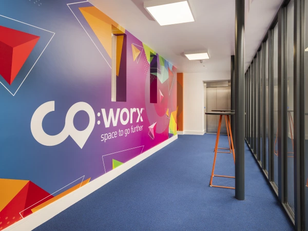Hallway in the new Co:work offices in Edgeworthstown