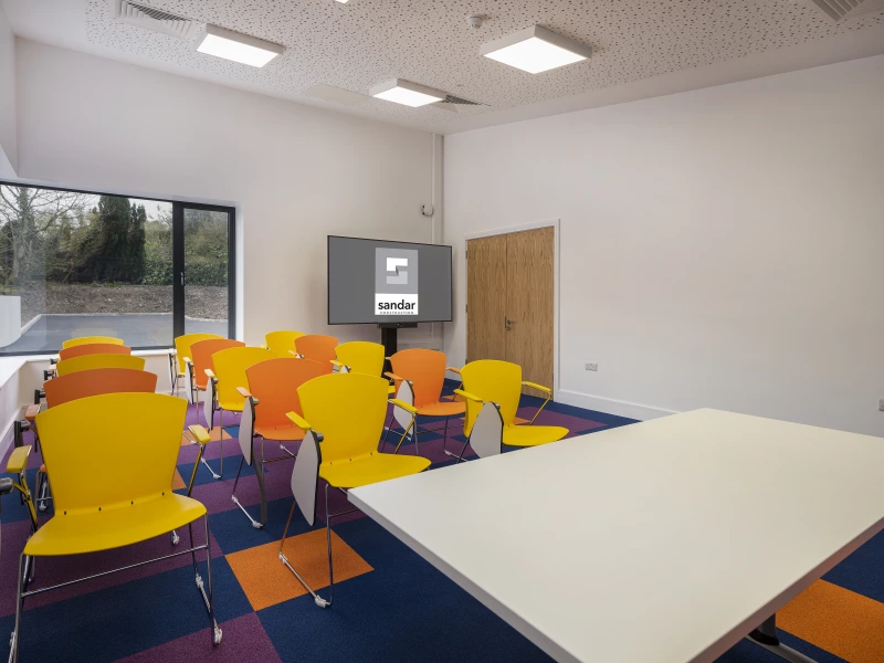 Training room in the new Co:worx offices in Edgeworthstown