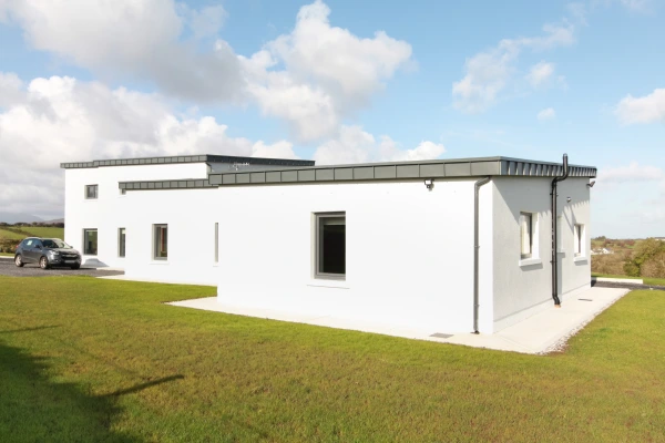 Box-like construction of Passive House in Castlebar Co. Mayo