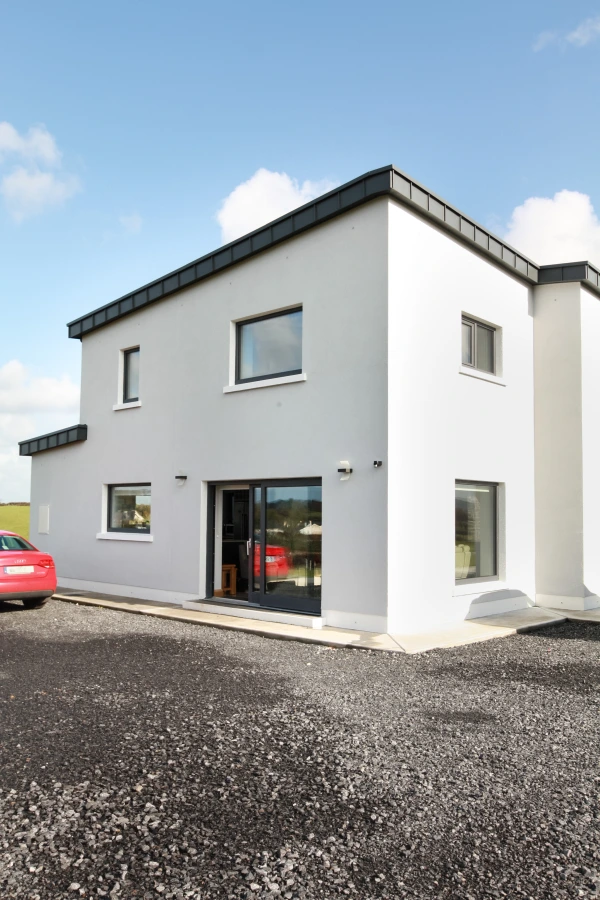 High performance glazed window on a passive house in Castlebar Co. Mayo