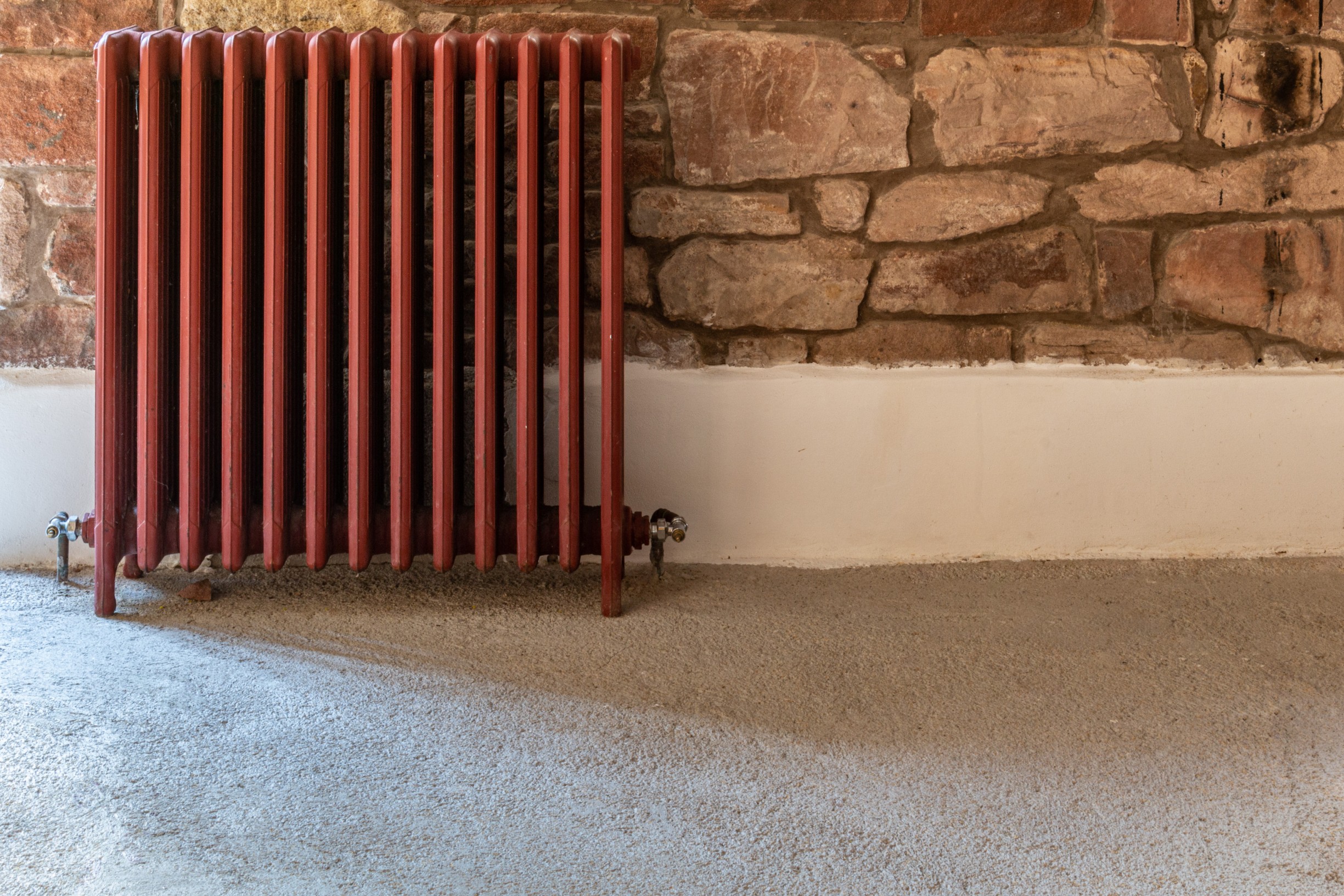 Screed ready for floor finish