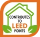 Contributes to LEED points