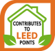 Contributes to LEED points